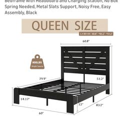 Queen size farmhouse bed, brand new