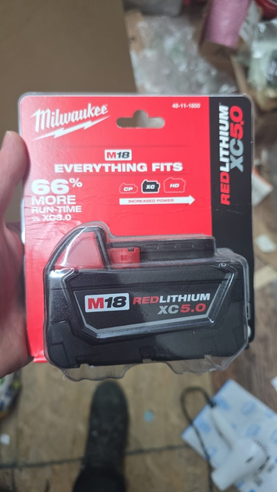Milwaukee M18 48-11-1850 5.0 AH Batteries 5.0 18V (2 pack)