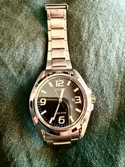 Citizen Men's Eco-Drive Chandler Silver St Steel 43mm 10ATM Watch AW1430-86E