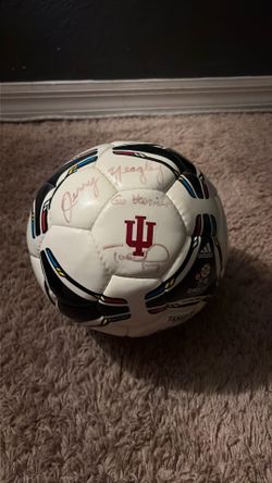 Signed Indiana Hoosiers Soccer Ball - Jerry & Todd Yeagley Autographed Adidas Tango 12