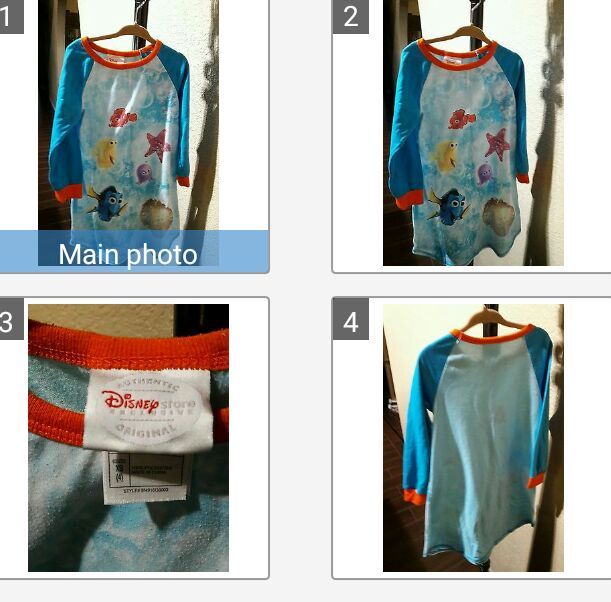ORIGINAL MOVIE DISNEY STORE XS FINDING NEMO FINDING DORI PAJAMA DRESS
