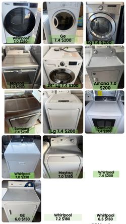 Eectric dryer Maytag Samsung LG Whirlpool Kenmore GE 