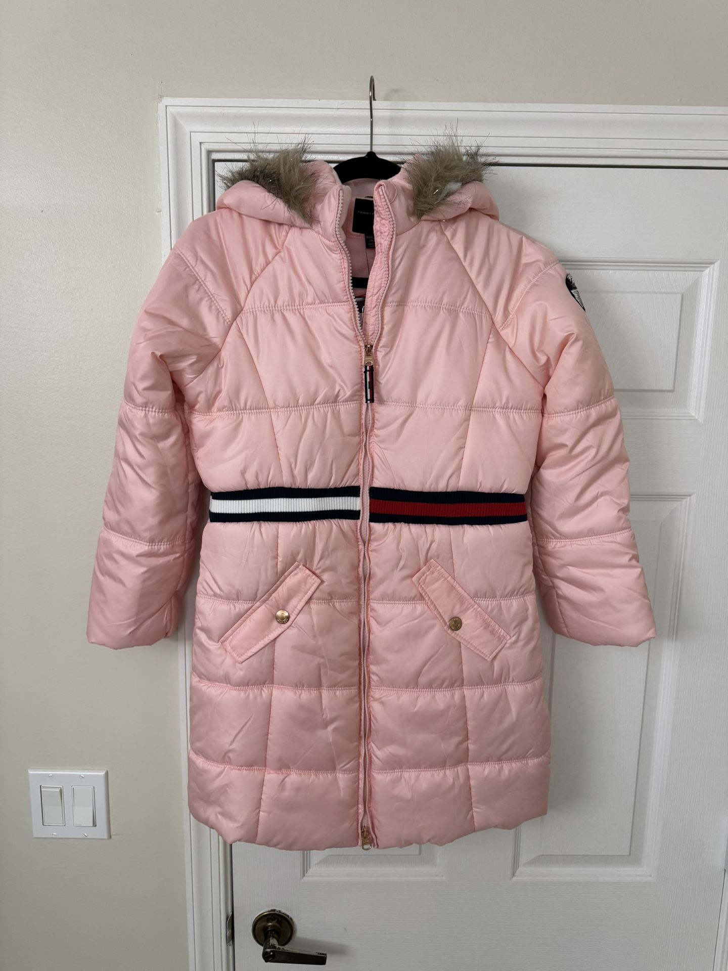 New With Tags girls size 16, Tommy Hilfiger, beautiful longer winter jacket list price $120 location in Weston
