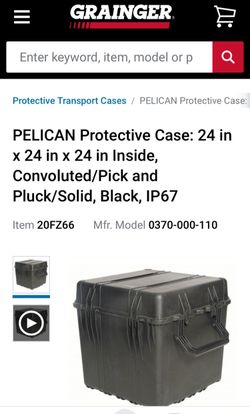 Pelican 0370 Protective Case 24x24x24 Black