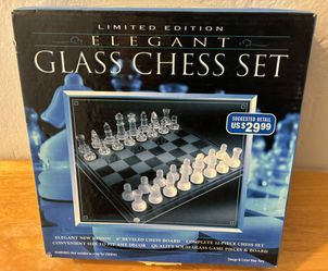 Glass Chess Set