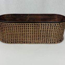 Brown/ Black Metallic Oval Potter 