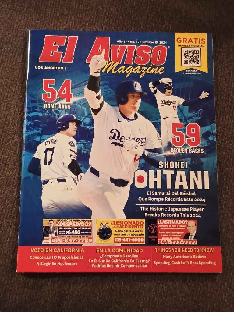 El Aviso Magazine Shohei Ohtani - October 2024 - Dodgers
