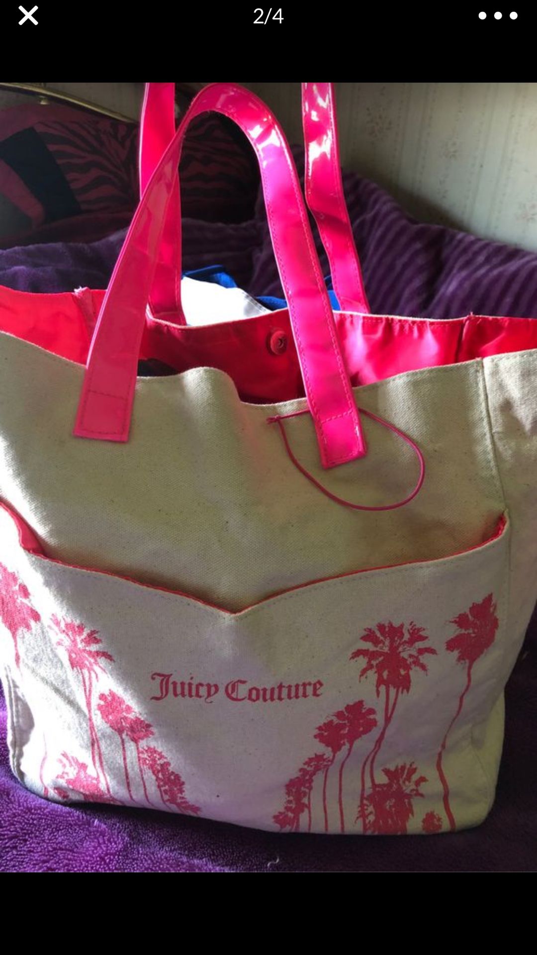 Juice Couture tote beach sports carrying bag like new and great brand