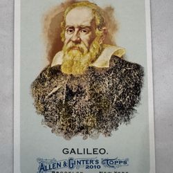 2010 Topps Allen & Ginter GALILEO GALILEI #116 Astronomer Trading Card