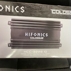 Hifonics Colossus 3000 Watts Car Amplifier W Bass Knob Espanol/English 