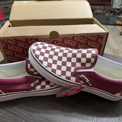 Vans Classic Slip On (Dry Rose Checkerboard)