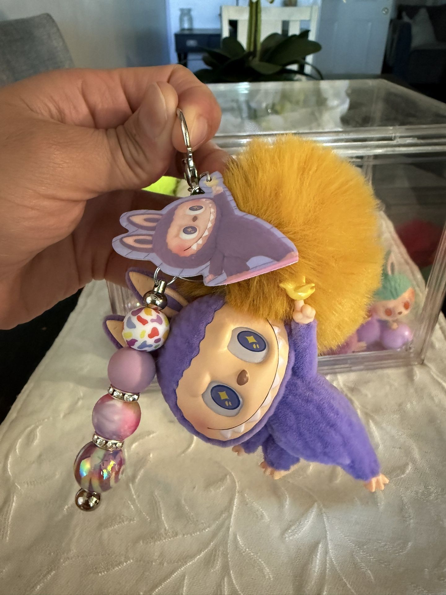 Labubu, Lazy Yoga, Keychains Authentic