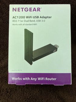 NETGEAR AC1200 WiFi USB Adapter $5