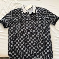 GUCCI STRETCH COTTON POLO SHIRT S/M