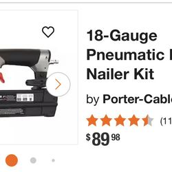 18-Gauge Pneumatic Brad Nailer Kit