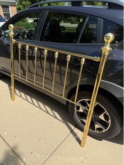 Queen size brass headboard