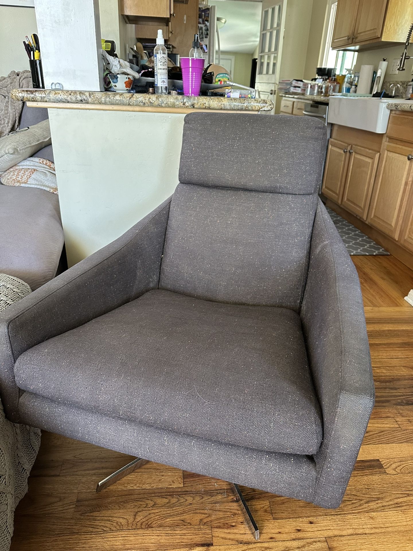 Gray Swivel Chair