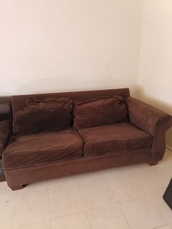 Sofa de tela como gamuza