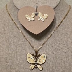 BUTTERFLY NECKLACE SET