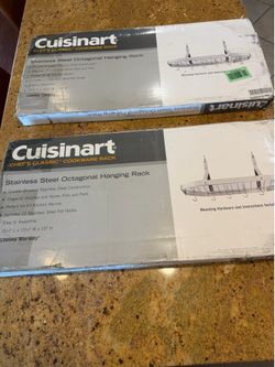 NEW Cuisinart Stainless Steel Hanging Pot Rack