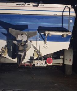 Boat and trailer 1988