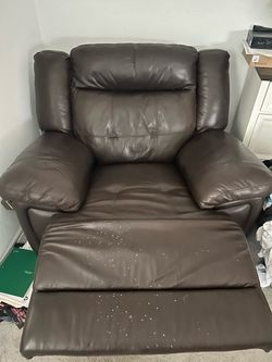 Leather recliner