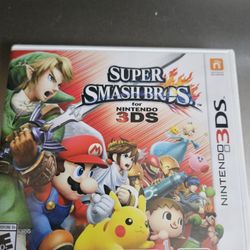 Smash Bros 3ds Case+Manual Only,  No Game