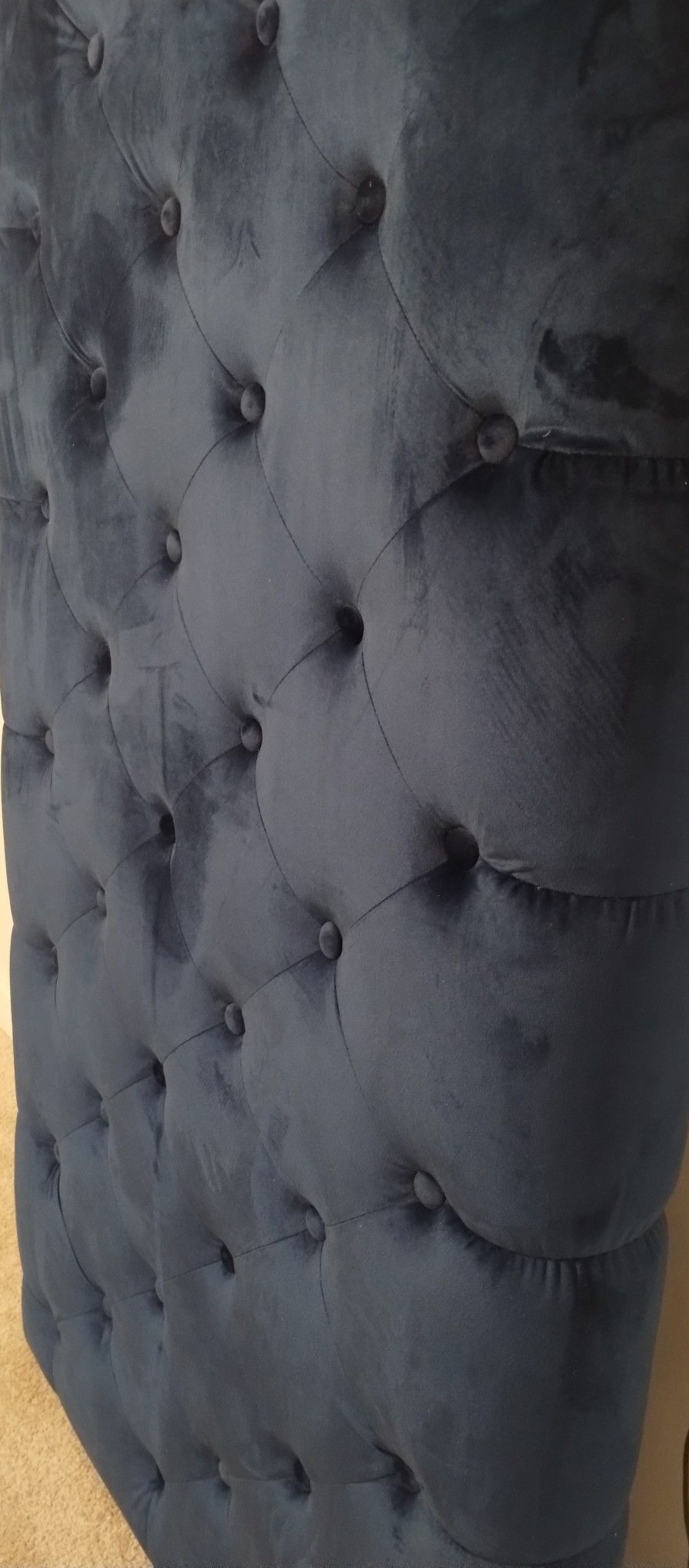 20.00 Full Navy Blue Headboard - Wall Mount. No Legs