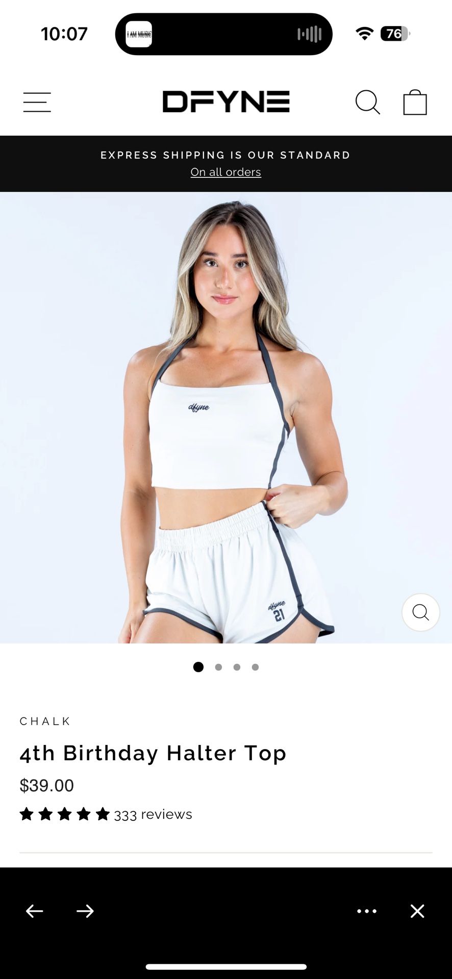 Dfyne Joggers & Halter Top