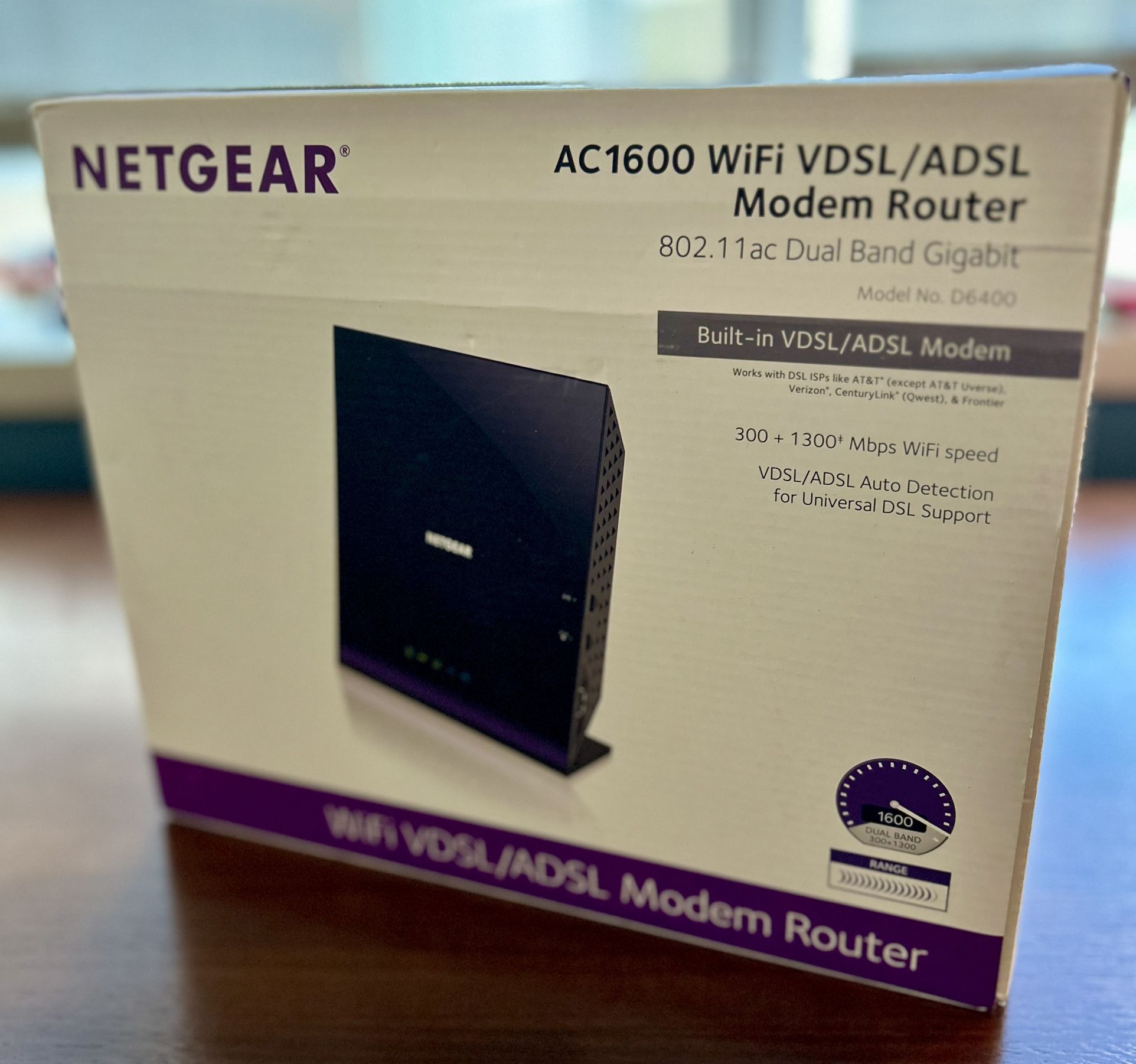 Netgear D-6400 WiFi VDSL/ADSL Router 