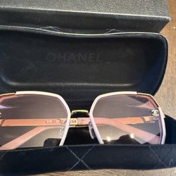 Chanel Pink Frame sunglasses