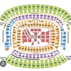 WWE Summerslam PPV Cleveland Browns Stadium 8/3/24 4 Tickets Floor Seats