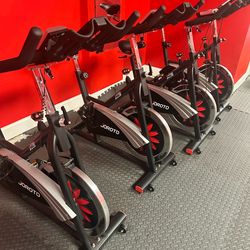 stationary and spin bikes