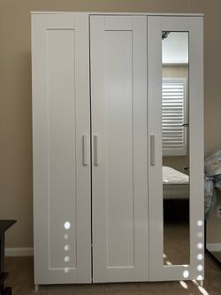 White 3-Door Wardrobe