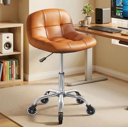New Rolling Stool Chair with Wheels, Height Adjustable Stool with Back Support, Office Drafting Chair
