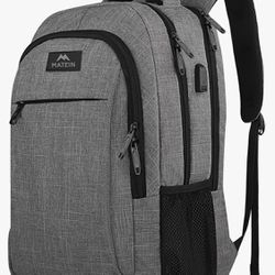 MATEIN Extra Large 18.4 Inch Laptop Backpack, Travel Computer Backpack Grey 