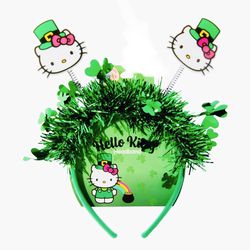 Super Cute! 🎩🌈☘️🎀HELLO KITTY®️ St.Patrick’s Headband🎀☘️🌈🎩