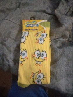 Nickelodeon SpongeBob SquarePants crew socks, 1 pair