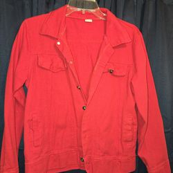 Red Jean Jacket