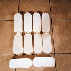 Multiple Plastic/ shoe slots closet & shelf organizer/ Space saver/ adjustable