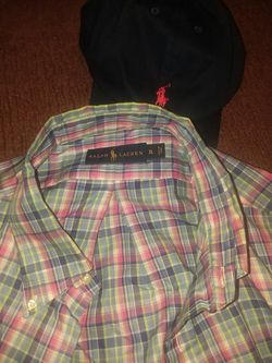 Polo shirt long sleeve $20