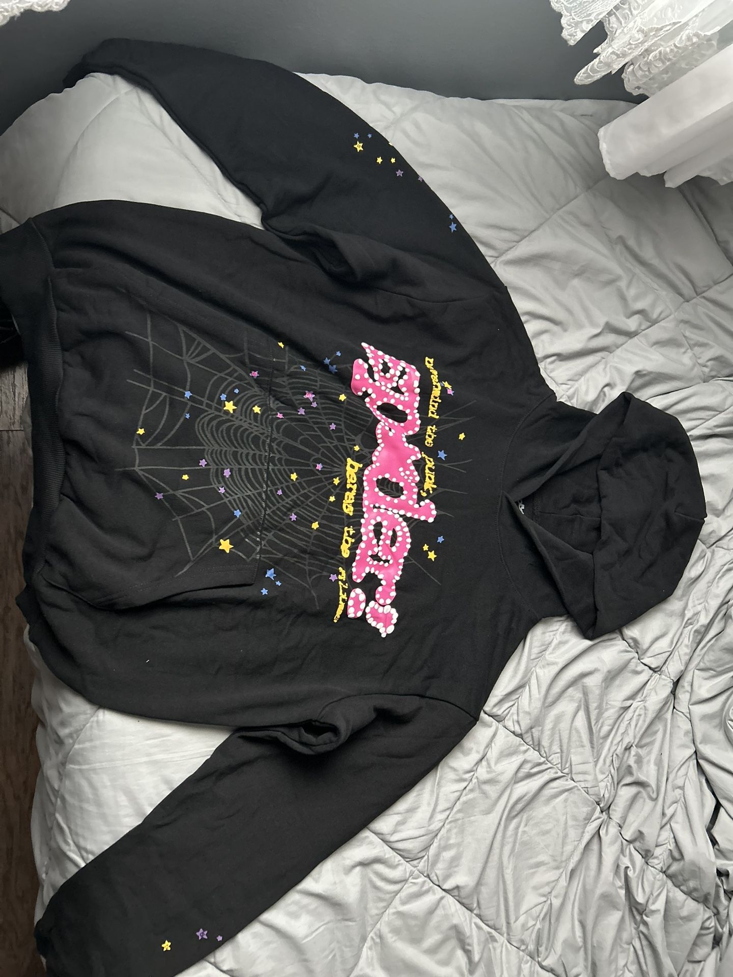 Sp5der P*nk Hoodie ‘Black’