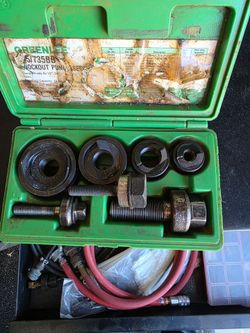 Greenlee knock out set