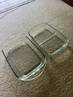 Glass baking dishes