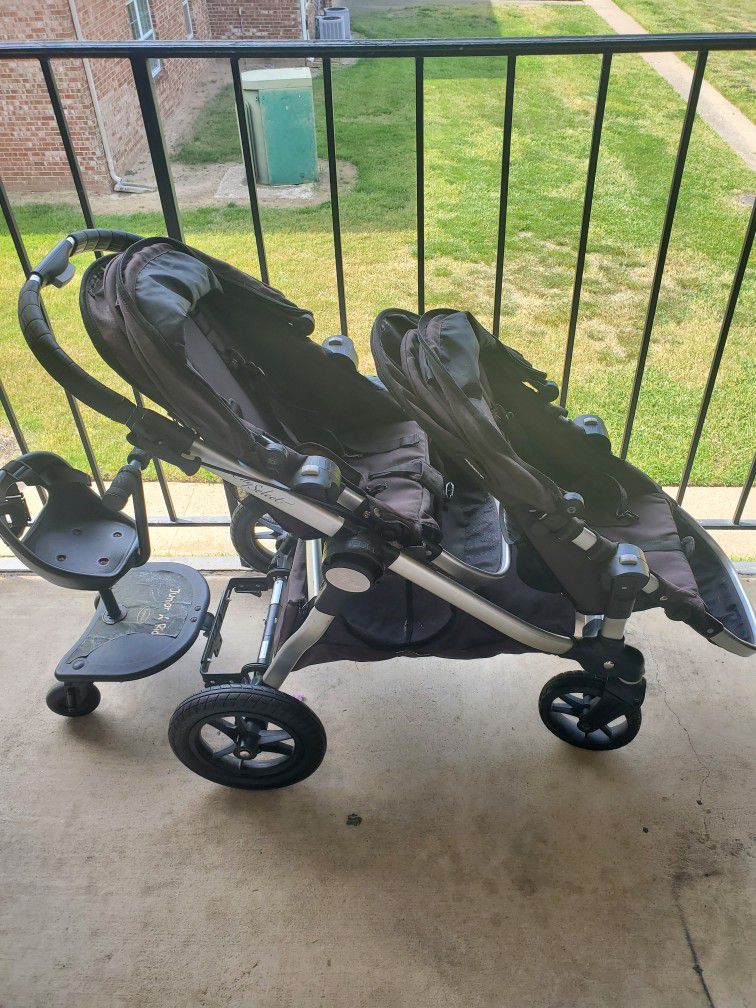 Double Stroller With Attachments 