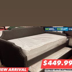 Twin Daybed With Trundle Mattresses Included 