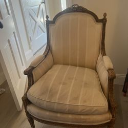NY Style Antique Down Arm Chair