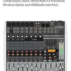 Behringer 12 Channel Sound Board And Monitor