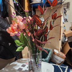 Decorated Vase With Lights 
