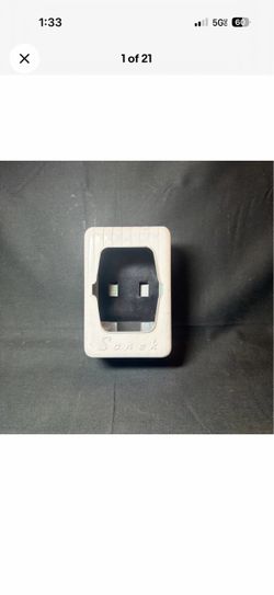 Vtg Sanek White Metal B Strip Tissue Dispenser